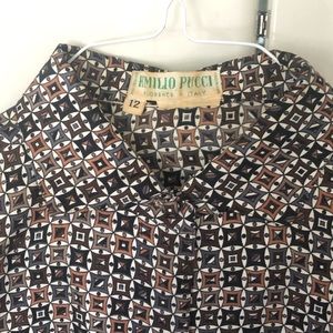 Vintage Emilio Pucci 100% silk blouse